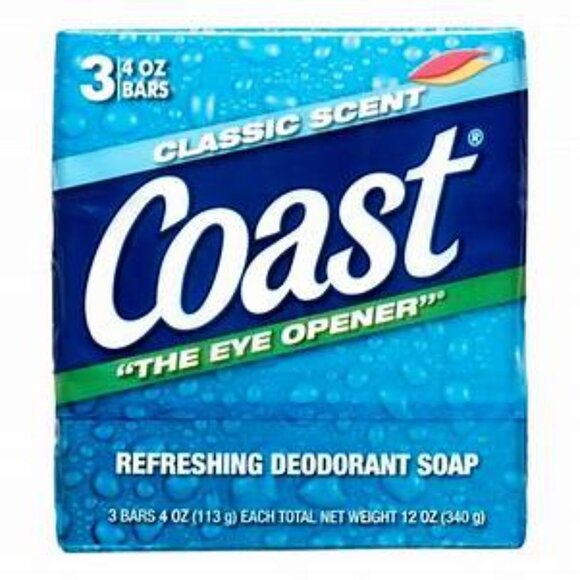 Lot of 3 Coast Refreshing Deoderant Soap Classic Scent 3.2oz each THE EYE OPENER - Picture 2 of 2